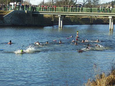 Svratka, Brno Bystrc, 11. 2. 2011, Brněnský kilometr otužilců