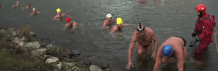 Zimní plavání z Česka do Rakouska od video4net